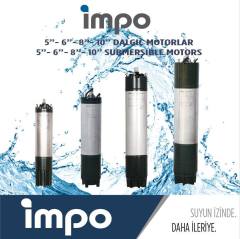 İmpo 5'' K Serisi 5.5HP Tek Motor (4KW/380V-4'' KADEMEYE UYGUN)