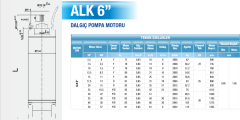 Alarko ALK 6'' 5.5HP 4kw Dalgıç Motor