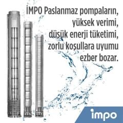 İmpo SS 638/09 Komple Paslanmaz Kademe (15HP)