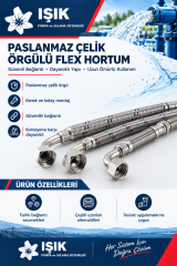Dirsekli Flexible Hortum Paslanmaz